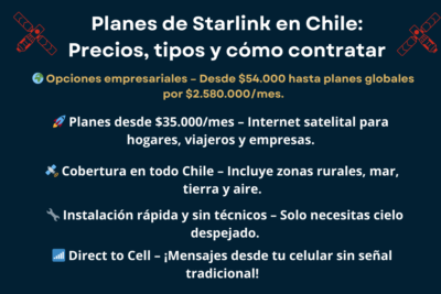 Planes de Starlink en Chile