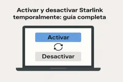 activar y desactivar Starlink temporalmente