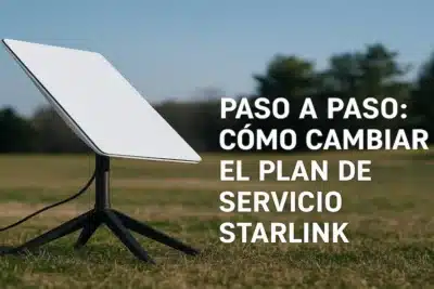 cómo cambiar el plan de servicio Starlink