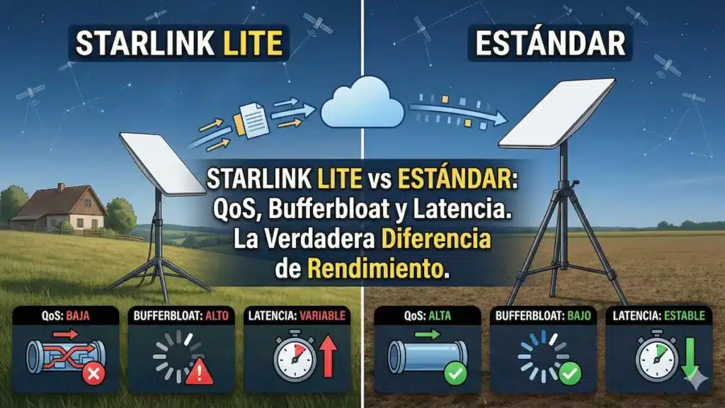 Comparativa Starlink Residencial vs Lite