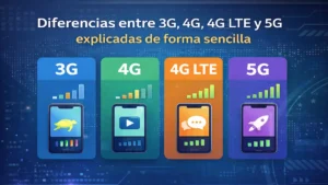 Diferencias entre 3G, 4G, 4G LTE y 5G
