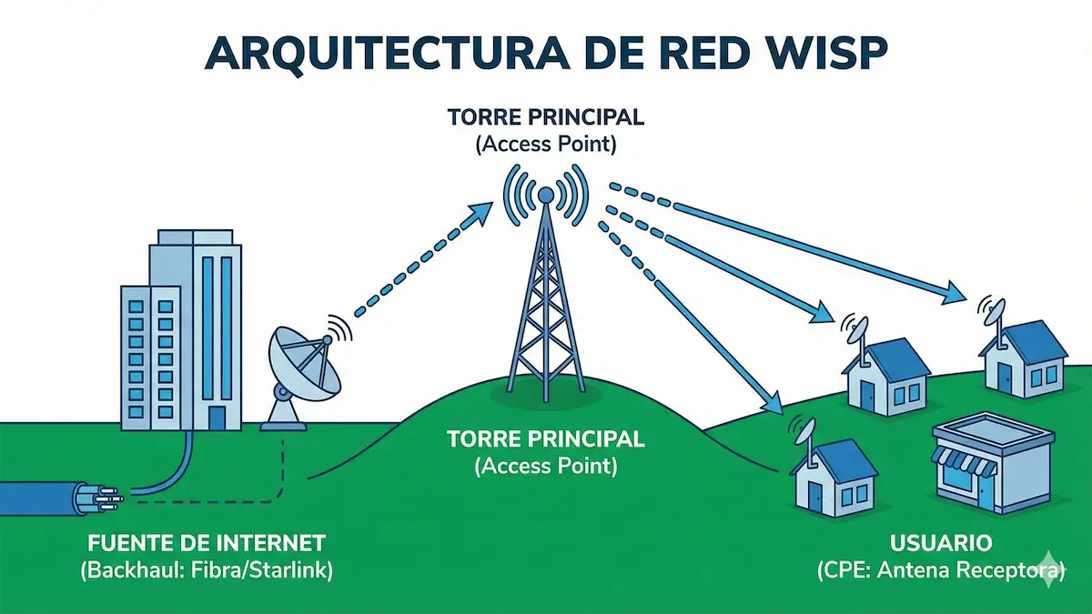WISP (Wireless Internet Service Provider) ¿Qué es y cómo funciona? 2026