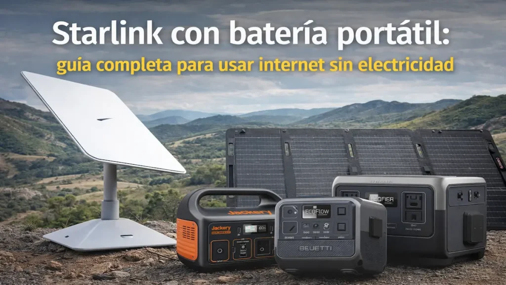 Starlink con batería portátil