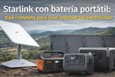 Starlink con batería portátil