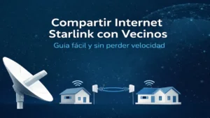 Cómo compartir internet Starlink