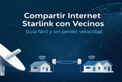 Cómo compartir internet Starlink