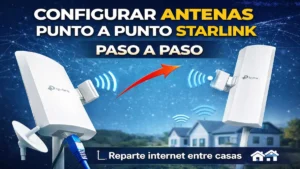 Cómo configurar antenas punto a punto Starlink
