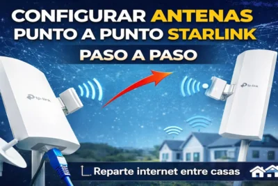 Cómo configurar antenas punto a punto Starlink