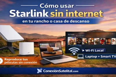 Cómo usar Starlink sin internet