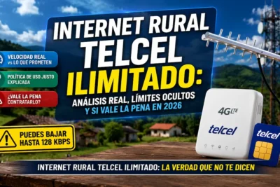 Internet rural Telcel ilimitado