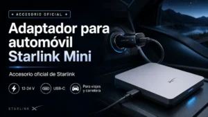 Adaptador para automóvil Starlink Mini: el accesorio oficial para usar tu antena desde el coche