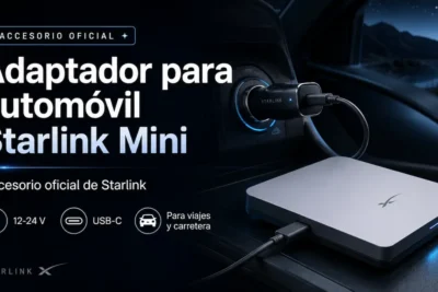 Adaptador para automóvil Starlink Mini: el accesorio oficial para usar tu antena desde el coche